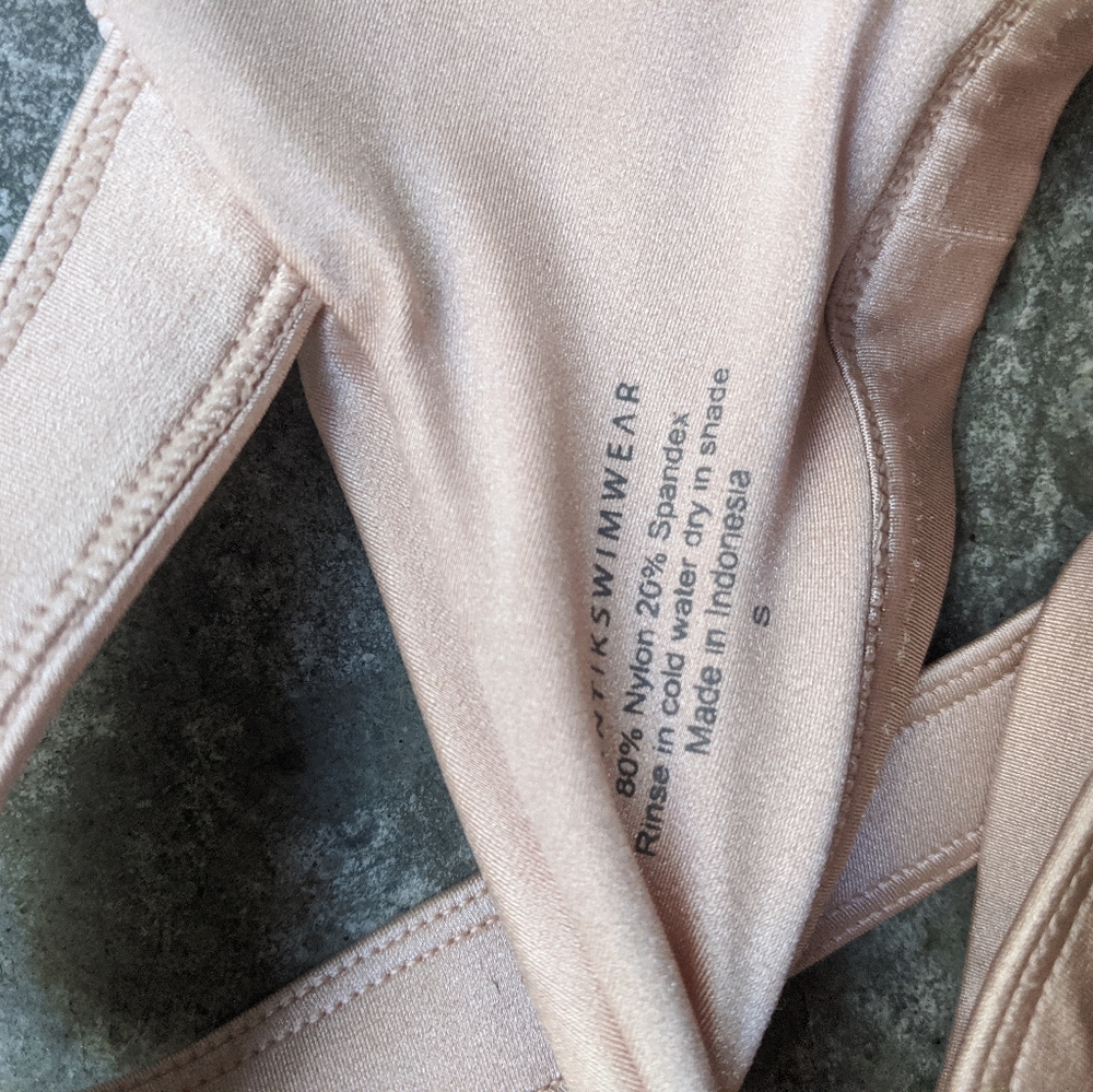 Cantik Swimwear rare pink cut out Bellini top S - Picture 9 of 9